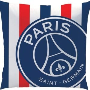 Coussin rayures Paris Saint Germain