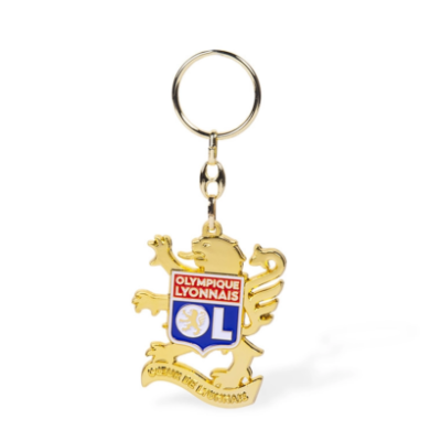 Porte Clés lion logo métal Olympique Lyonnais